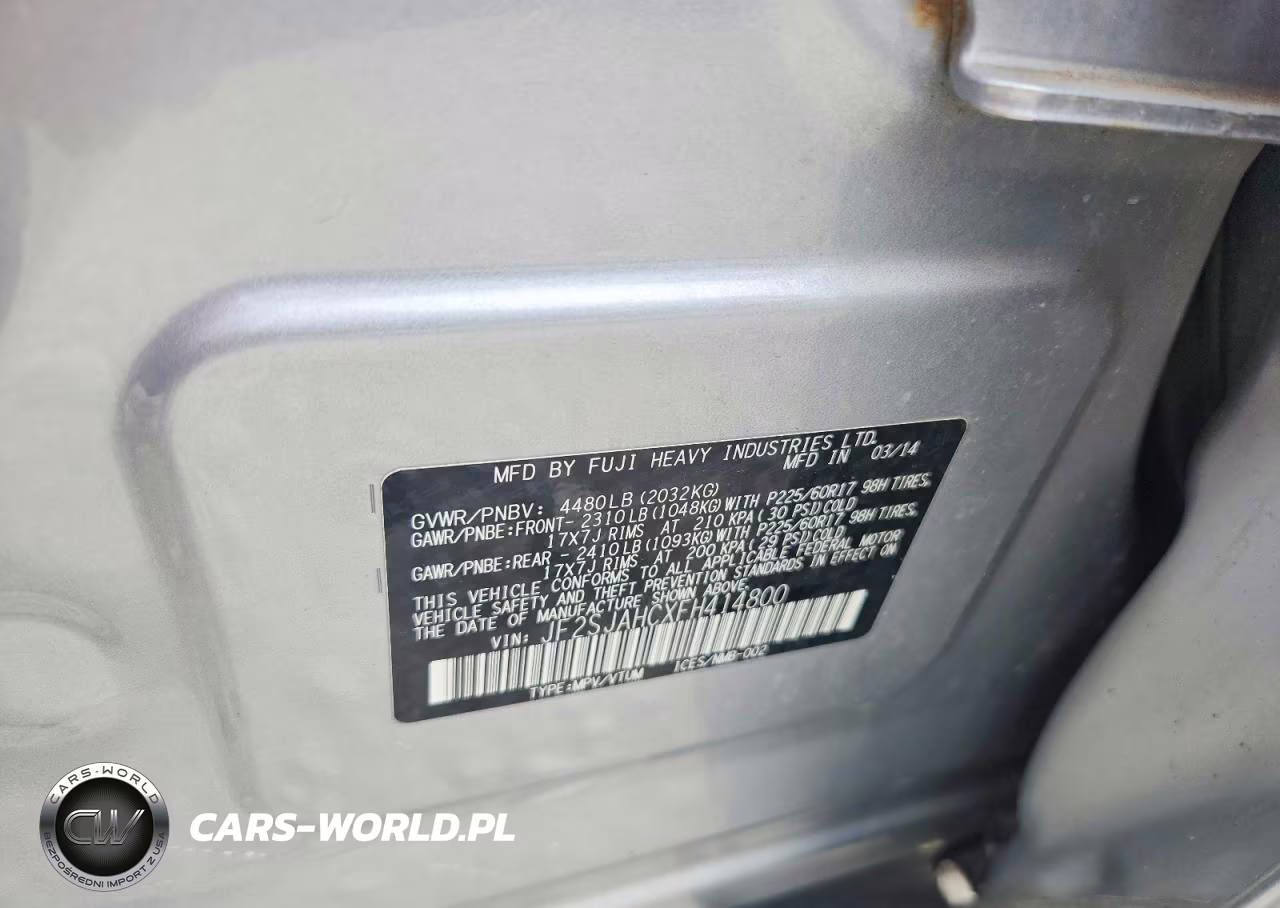 2015 Subaru Forester 2.5I Limited VIN:JF2SJAHCXFH414800 - 13