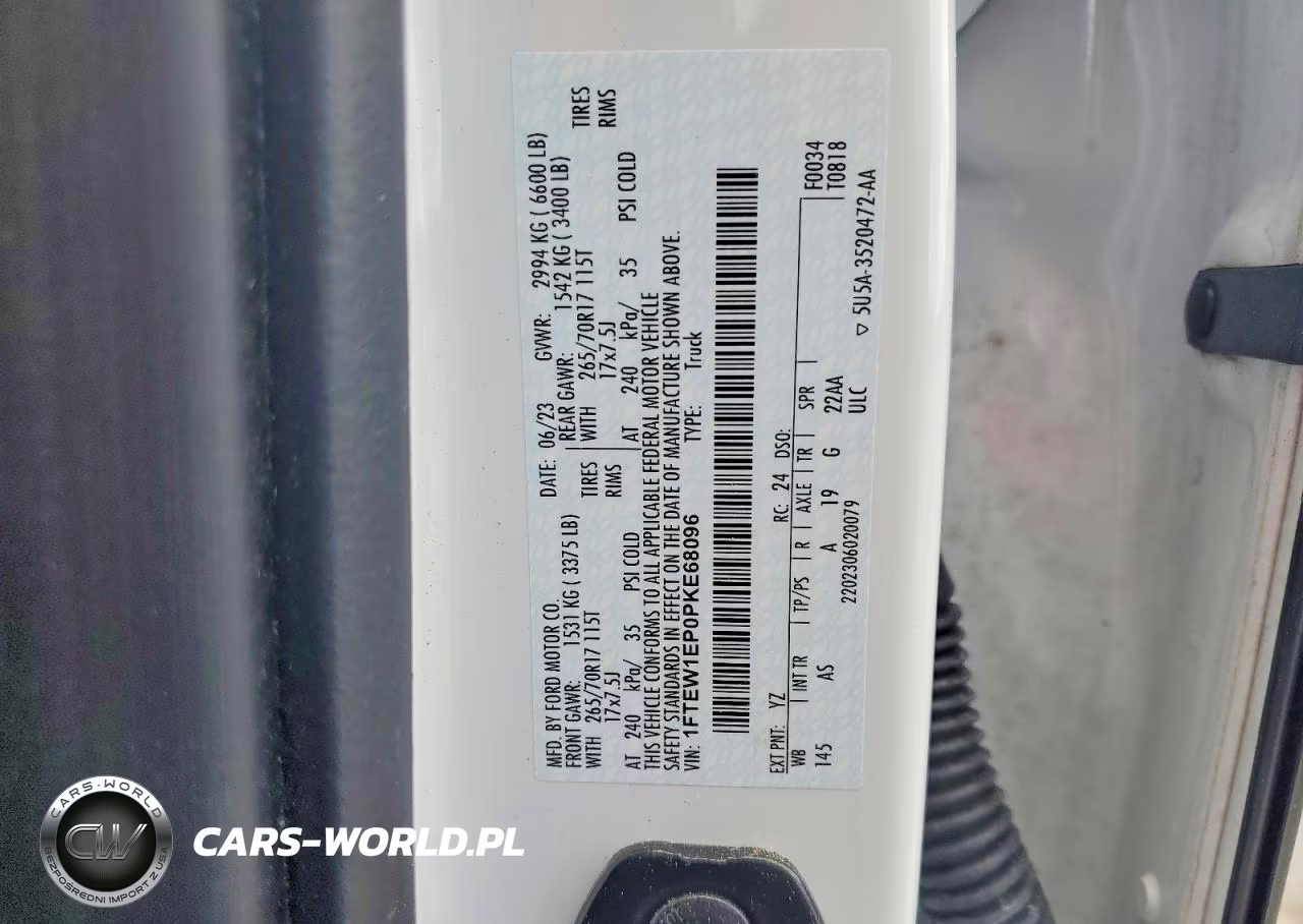 2023 Ford F150 Supercrew VIN:1FTEW1EP0PKE68096 - 13