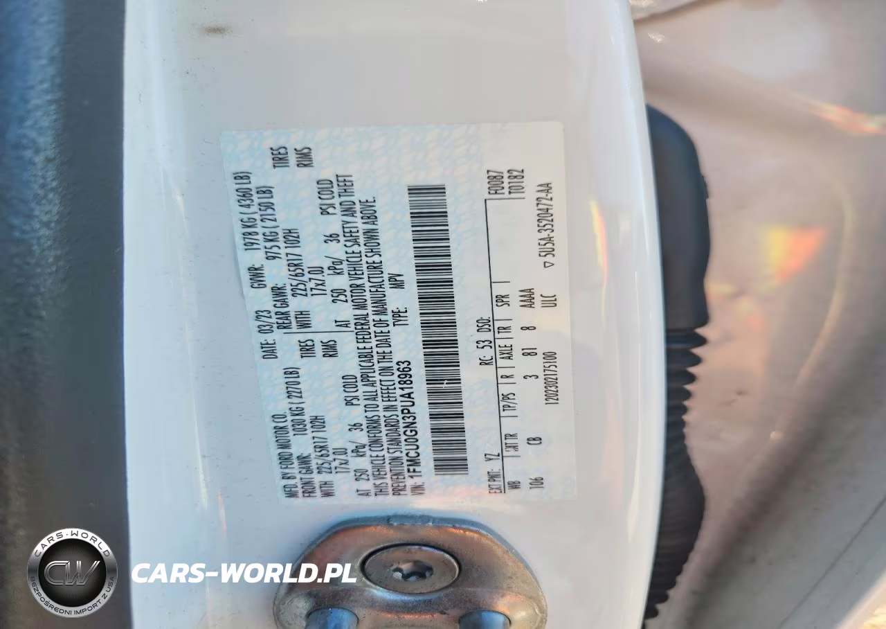 2023 Ford Escape Active VIN:1FMCU0GN3PUA18963 - 12