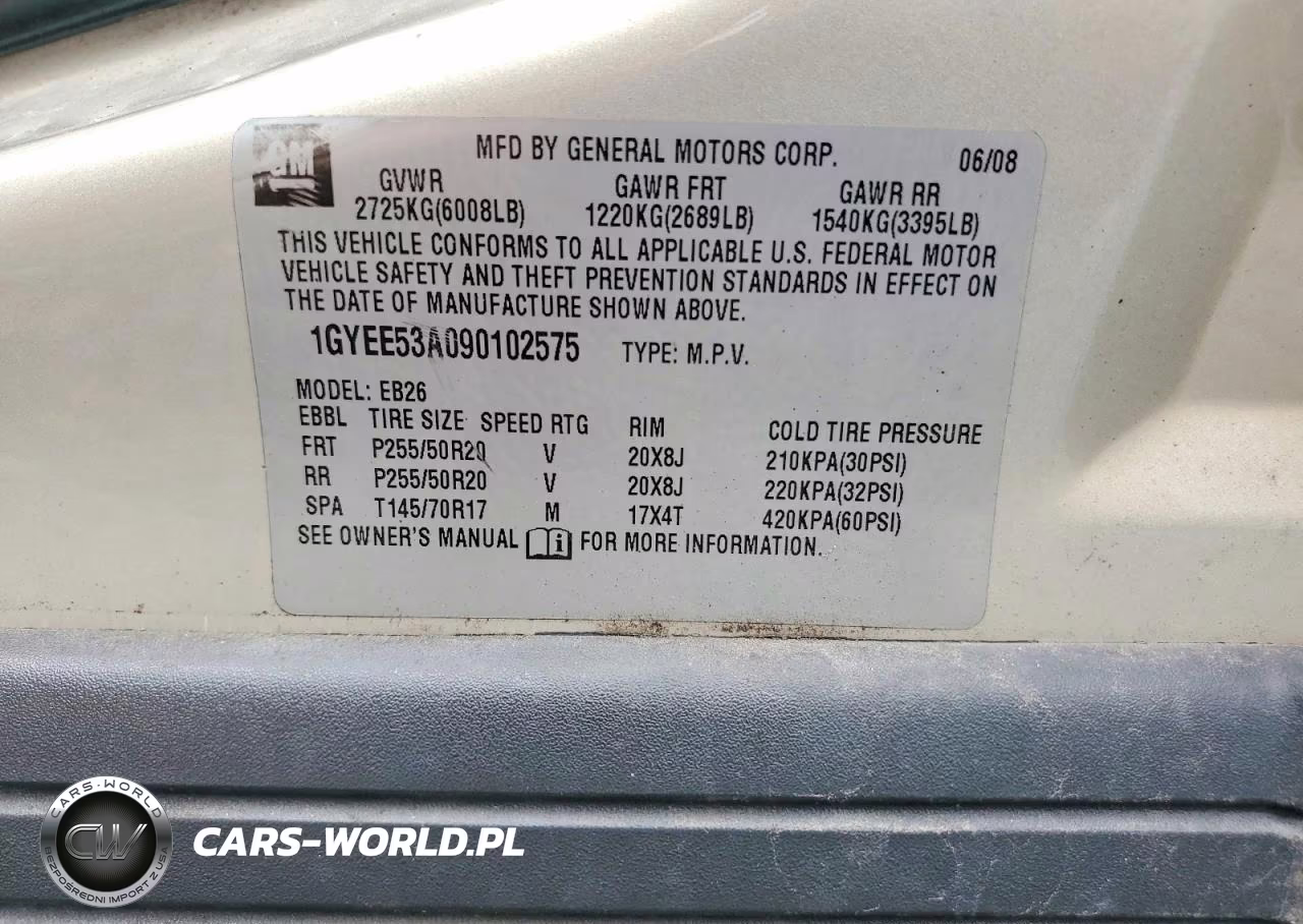 2009 Cadillac Srx VIN:1GYEE53A090102575 - 13
