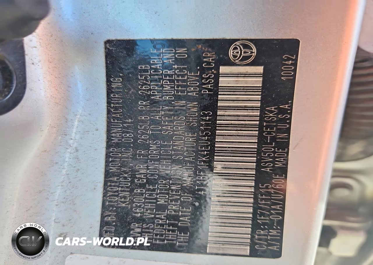 2014 Toyota Camry Se VIN:4T1BF1FK4EU451143 - 12
