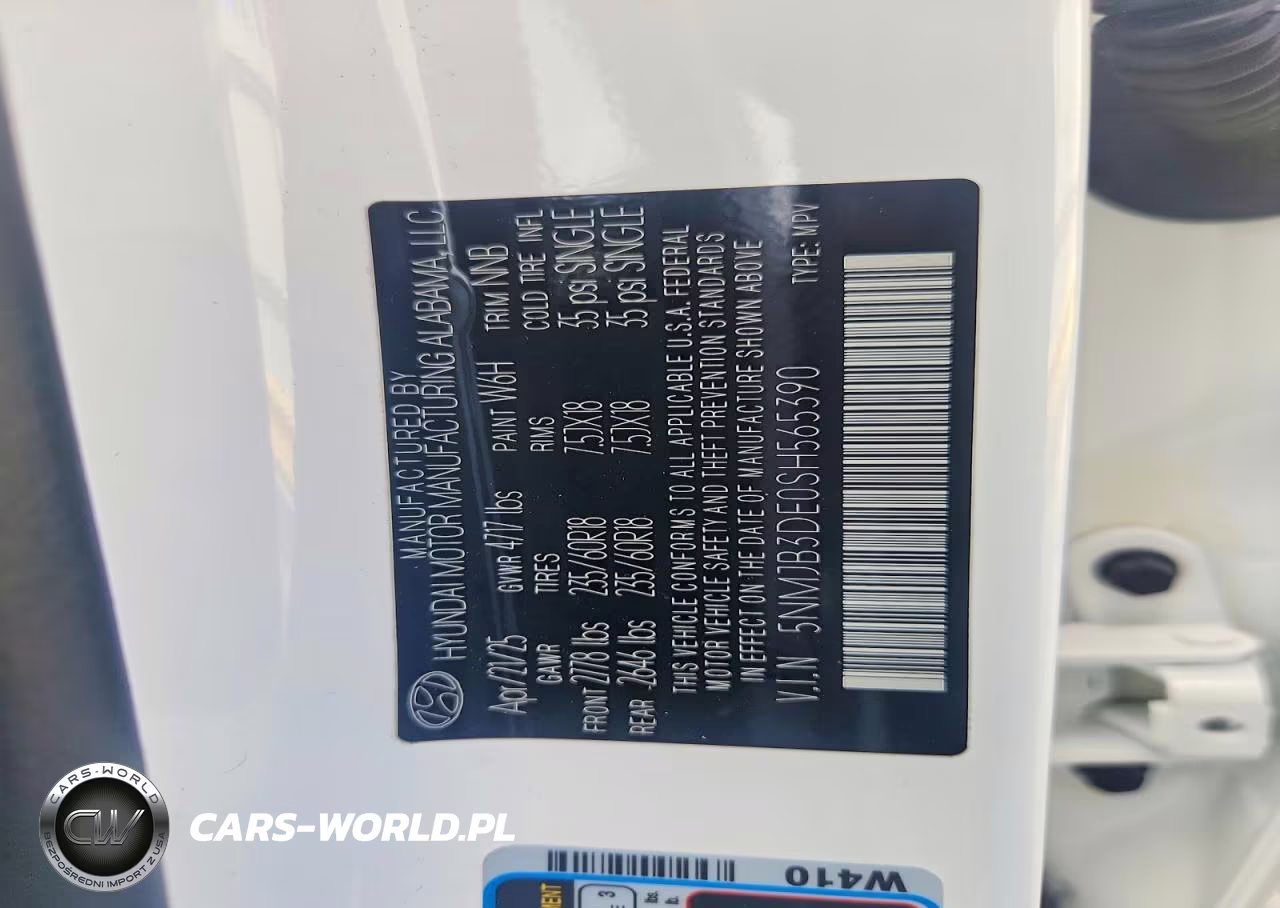 2025 Hyundai Tucson Sel VIN:5NMJB3DE0SH565390 - 13