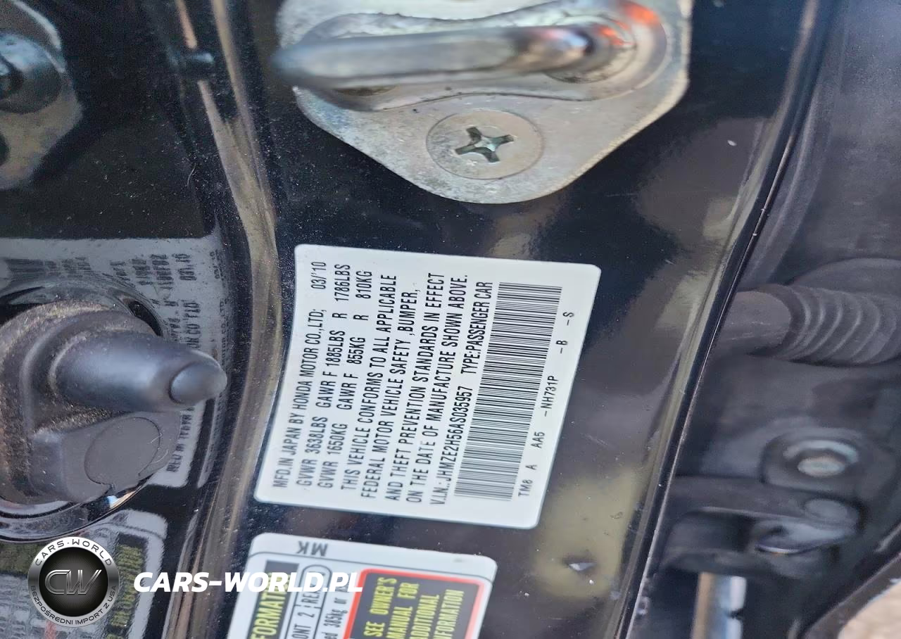 2010 Honda Insight Lx VIN:JHMZE2H56AS035957 - 12