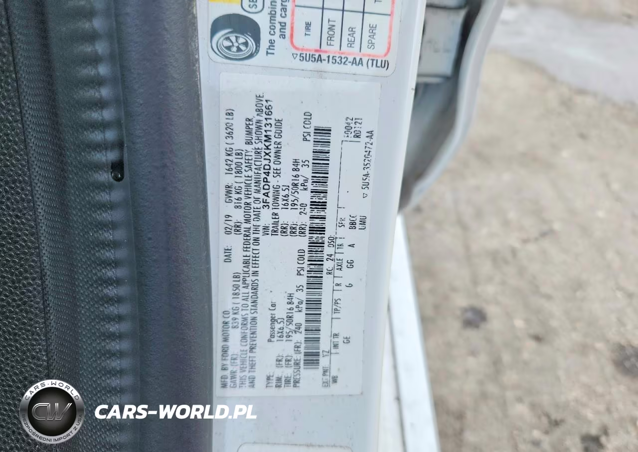 2019 Ford Fiesta St VIN:3FADP4DJXKM131661 - 12