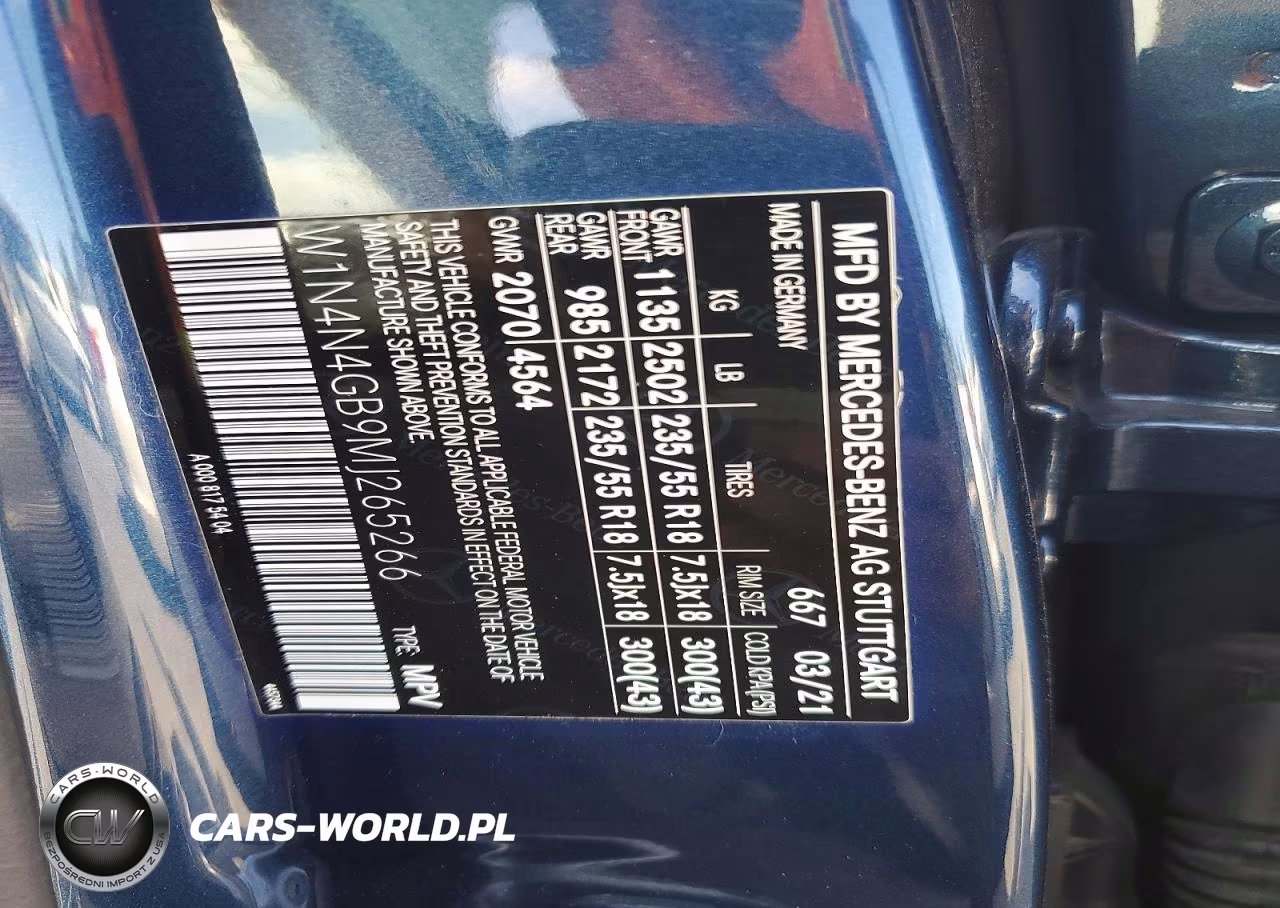2021 Mercedes-Benz Gla 250 VIN:W1N4N4GB9MJ265266 - 12