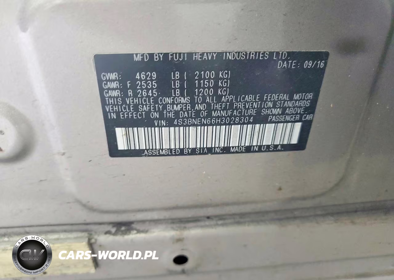 2017 Subaru Legacy 3.6R Limited VIN:4S3BNEN66H3028304 - 12