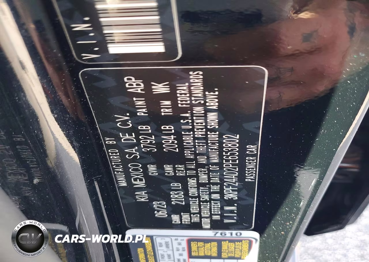 2023 Kia Forte Lxs VIN:3KPF24AD2PE653802 - 12