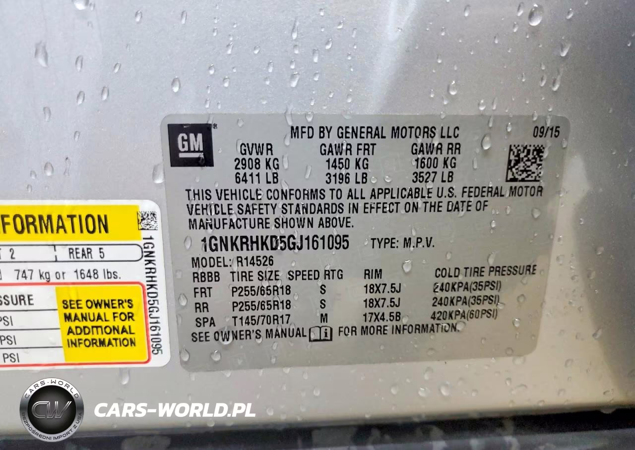 2016 Chevrolet Traverse Lt VIN:1GNKRHKD5GJ161095 - 13