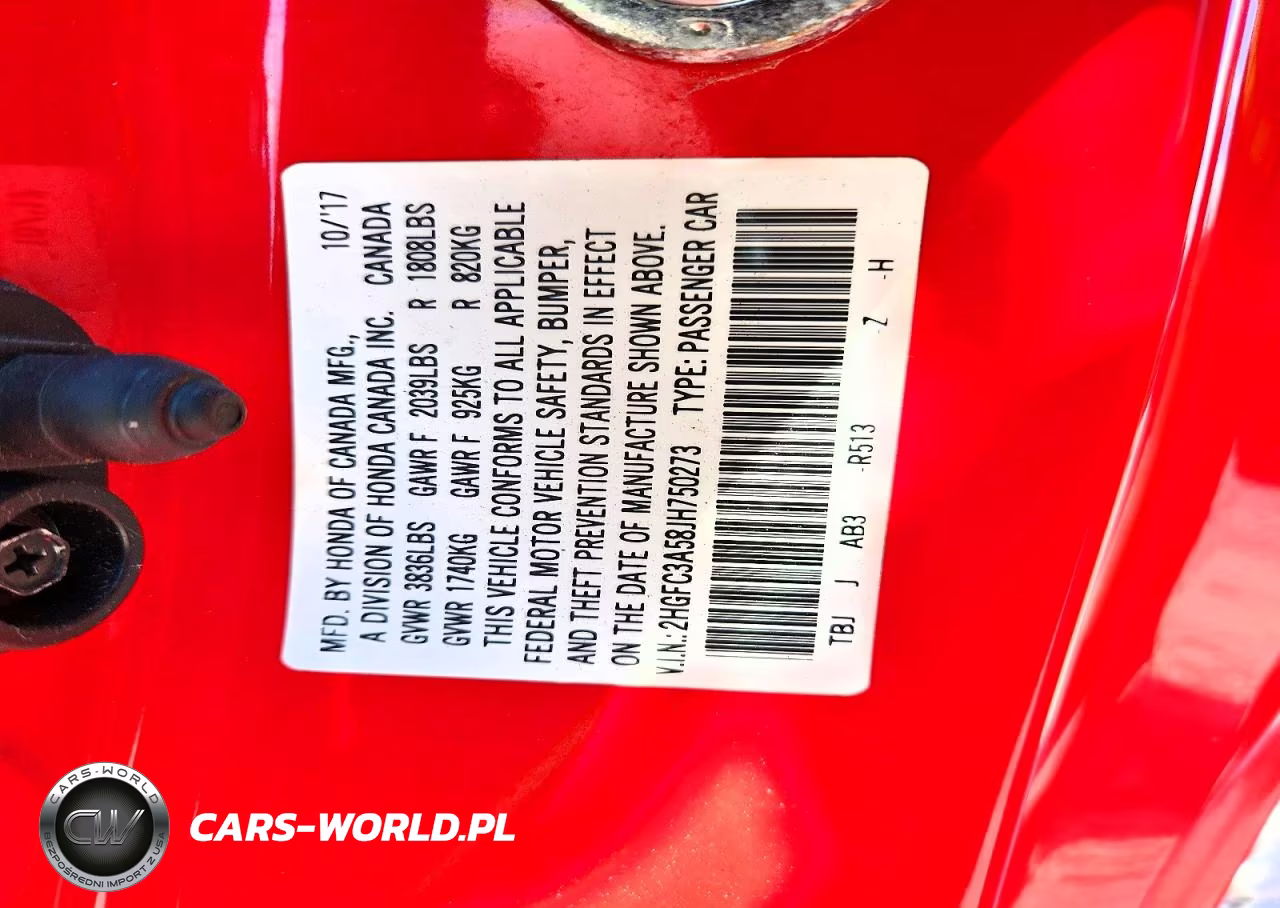 2018 Honda Civic Si VIN:2HGFC3A58JH750273 - 12