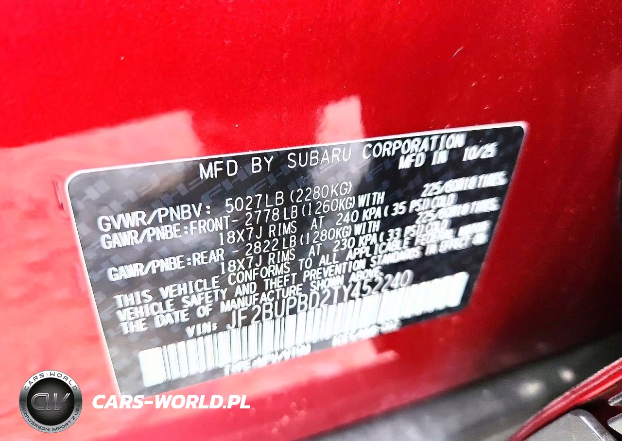 2026 Subaru Outback Premium VIN:JF2BUPBD2TY452240 - 13