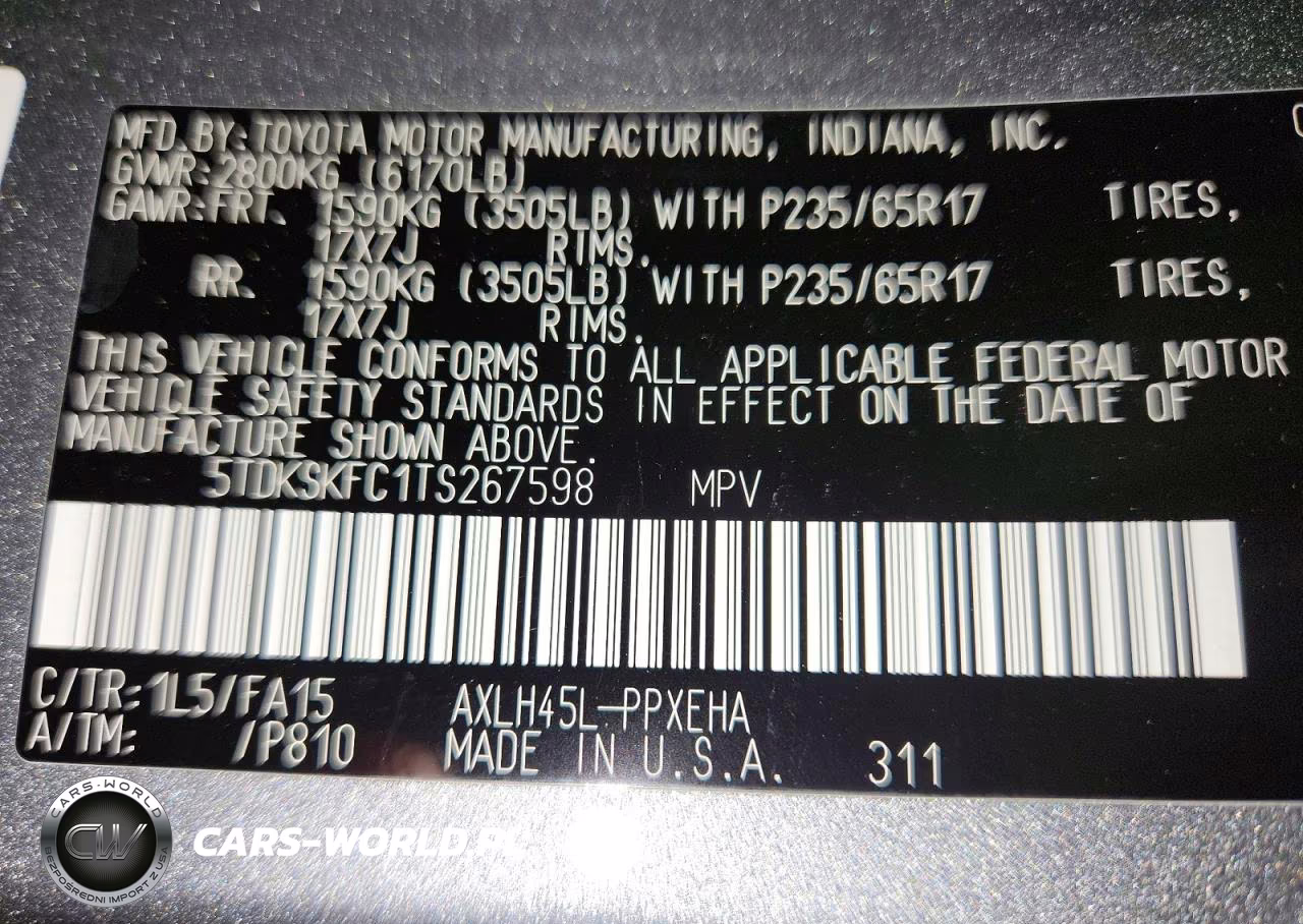 2026 Toyota Sienna Le VIN:5TDKSKFC1TS267598 - 13
