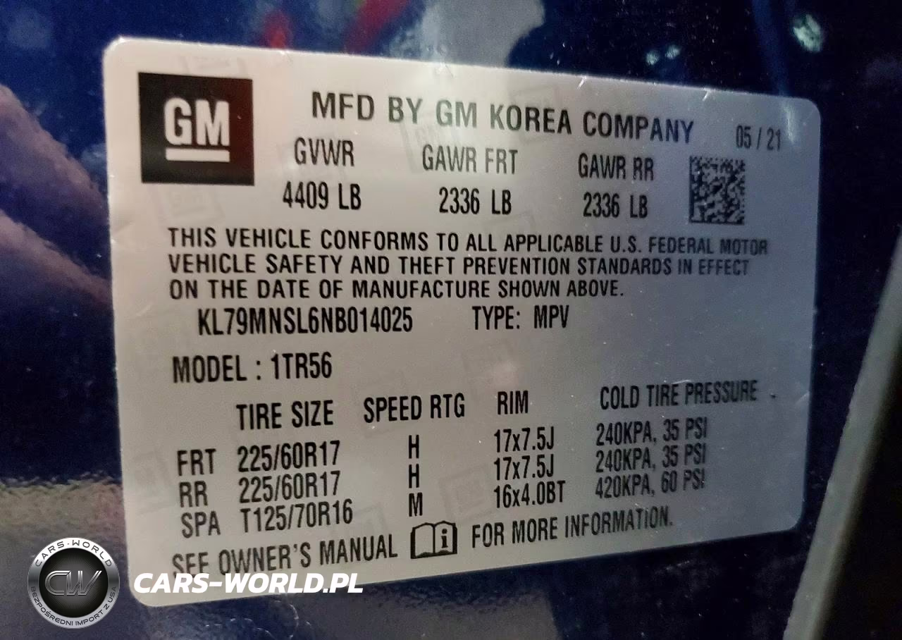 2022 Chevrolet Trailblazer Ls VIN:KL79MNSL6NB014025 - 12