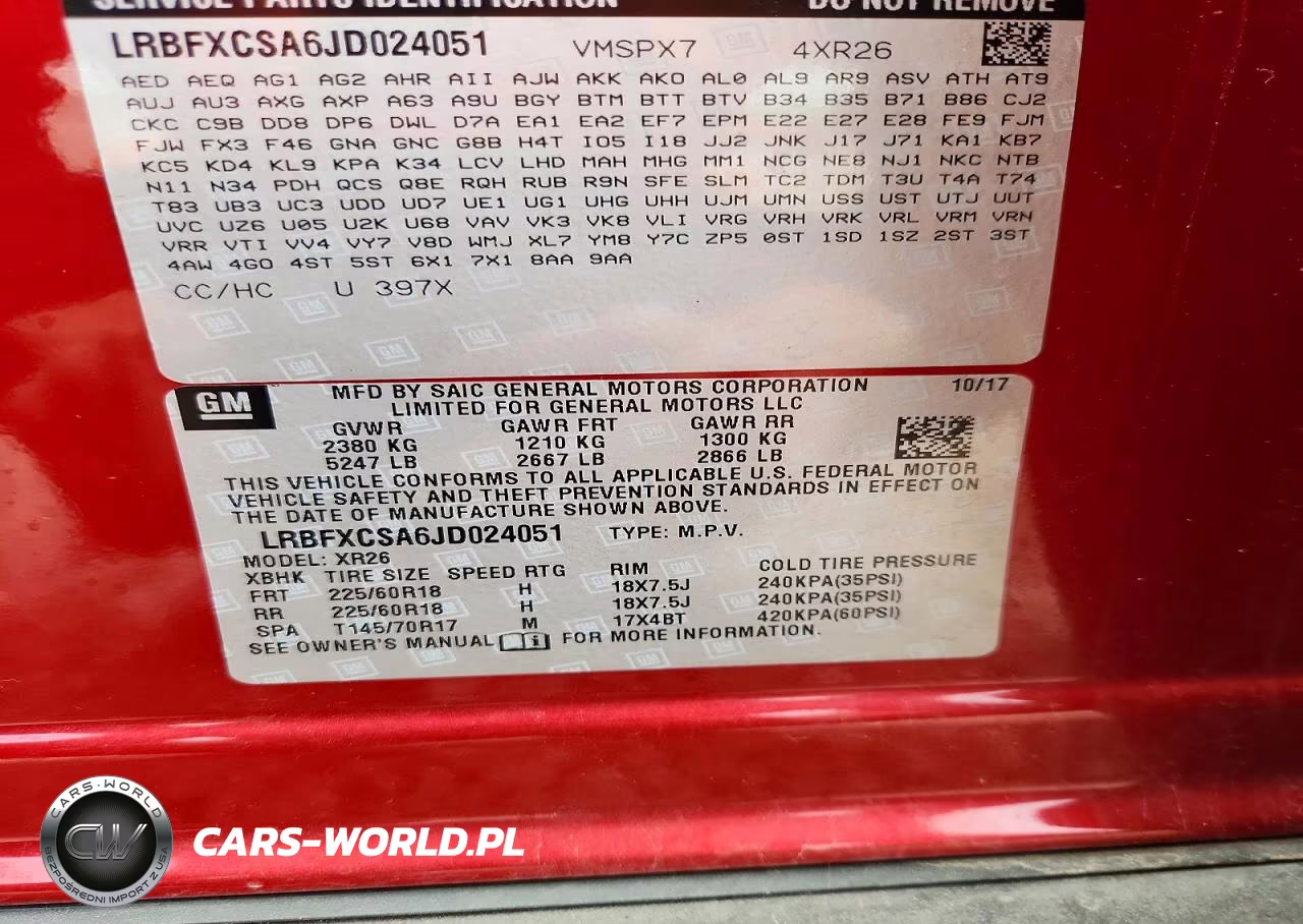 2018 Buick Envision Preferred VIN:LRBFXCSA6JD024051 - 14