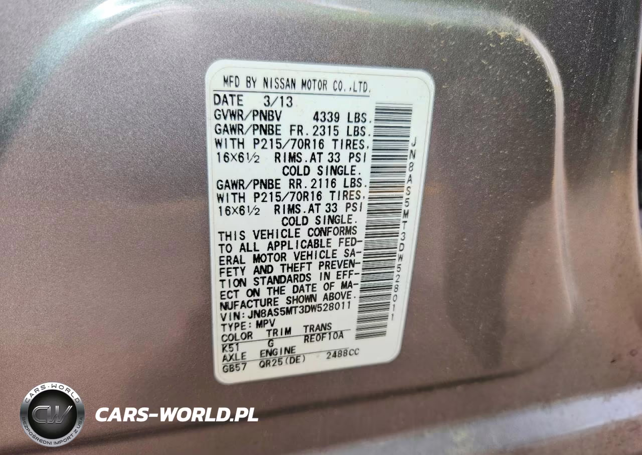 2013 Nissan Rogue S VIN:JN8AS5MT3DW528011 - 12