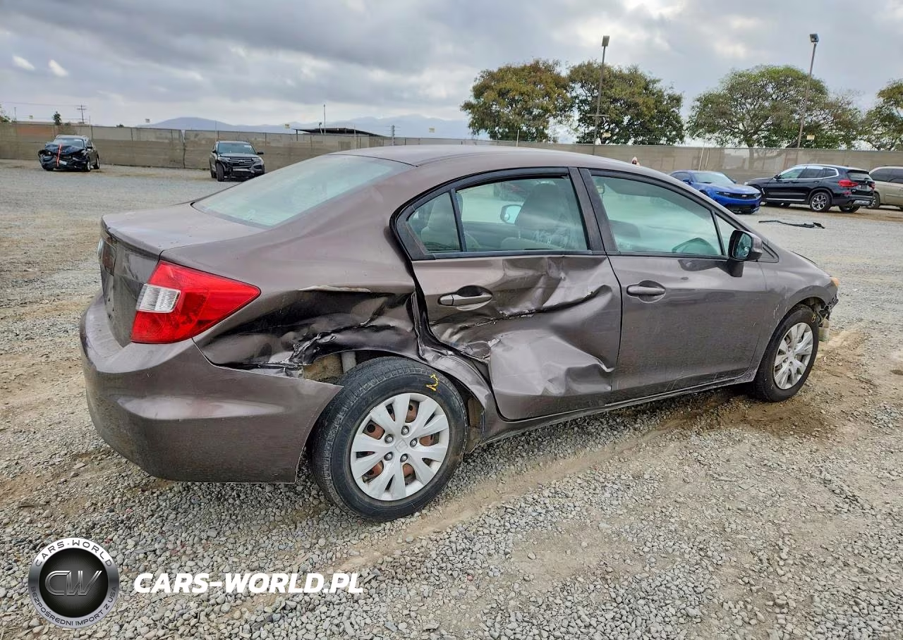2012 Honda Civic Lx VIN:19XFB2F51CE321818 - 3
