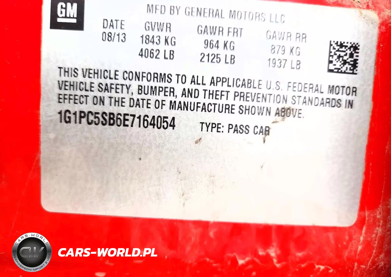 2014 Chevrolet Cruze Lt VIN:1G1PC5SB6E7164054 - 13