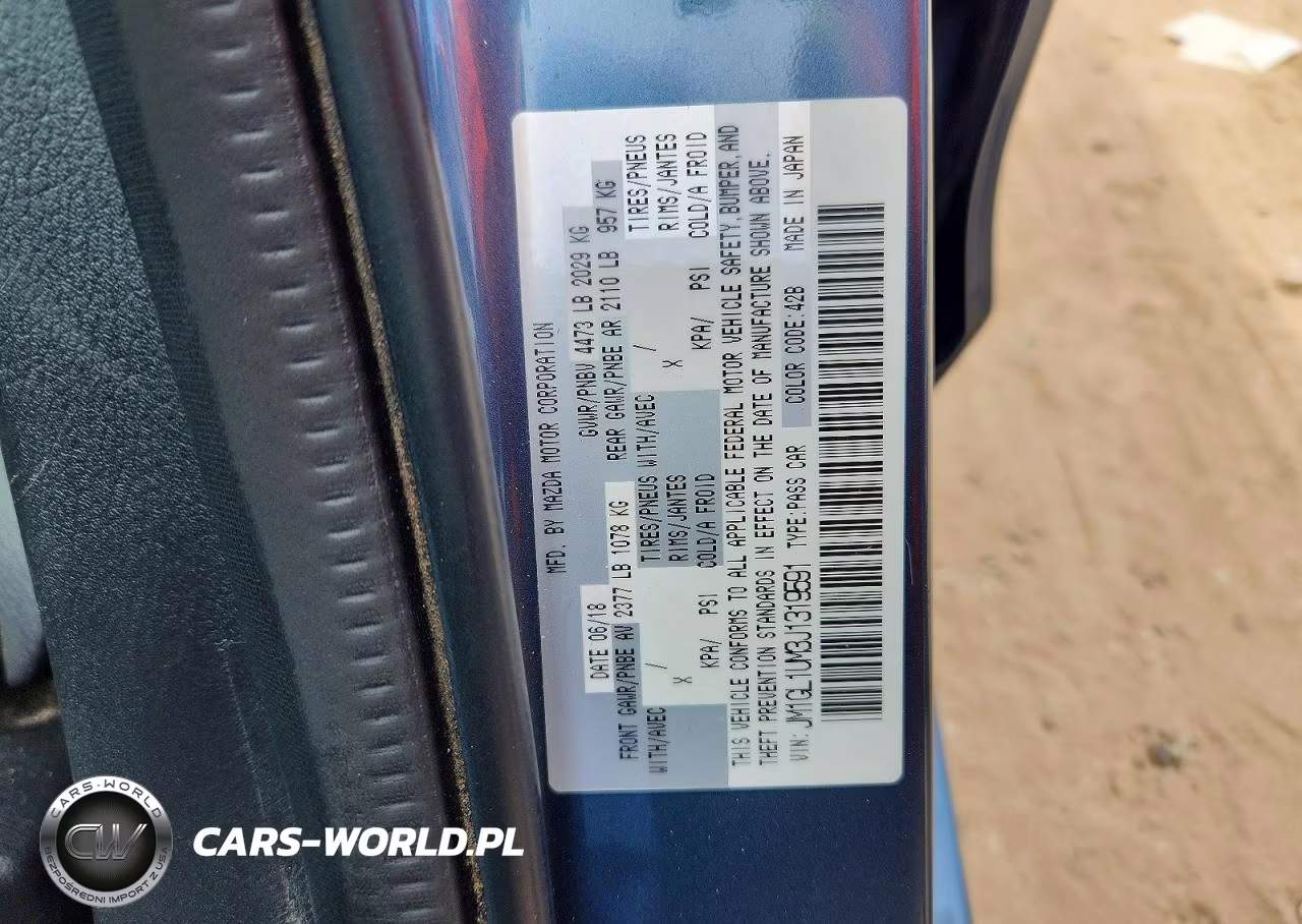 2018 Mazda 6 Sport VIN:JM1GL1UM3J1319591 - 12