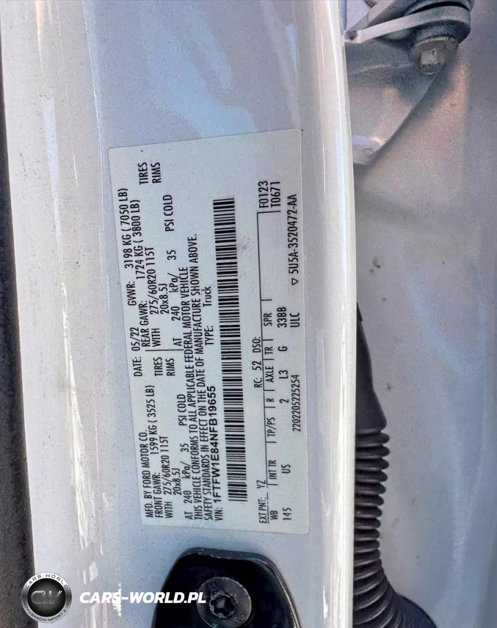 2022 Ford F150 Supercrew VIN:1FTFW1E84NFB19655 - 10