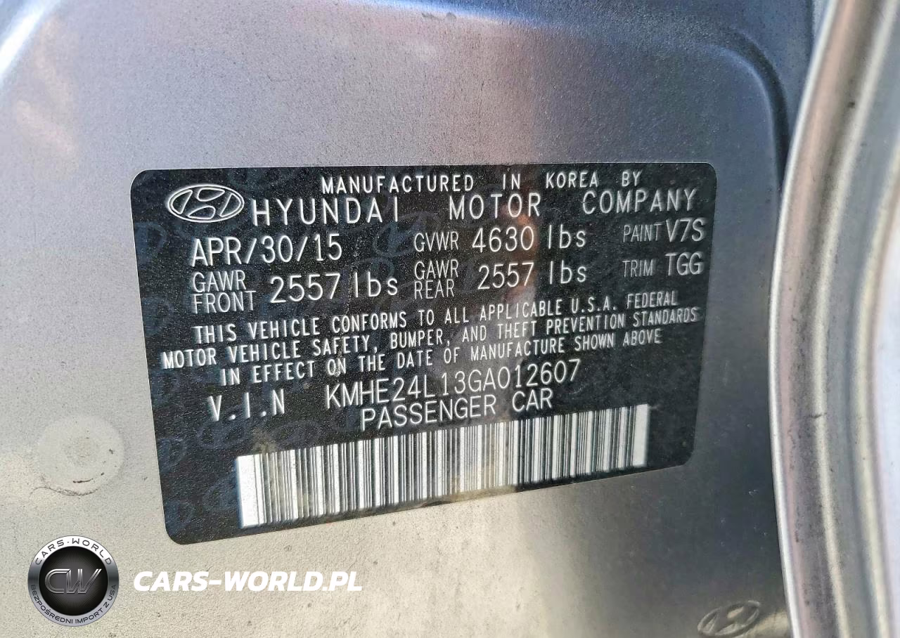 2016 Hyundai Sonata Hybrid Se VIN:KMHE24L13GA012607 - 13