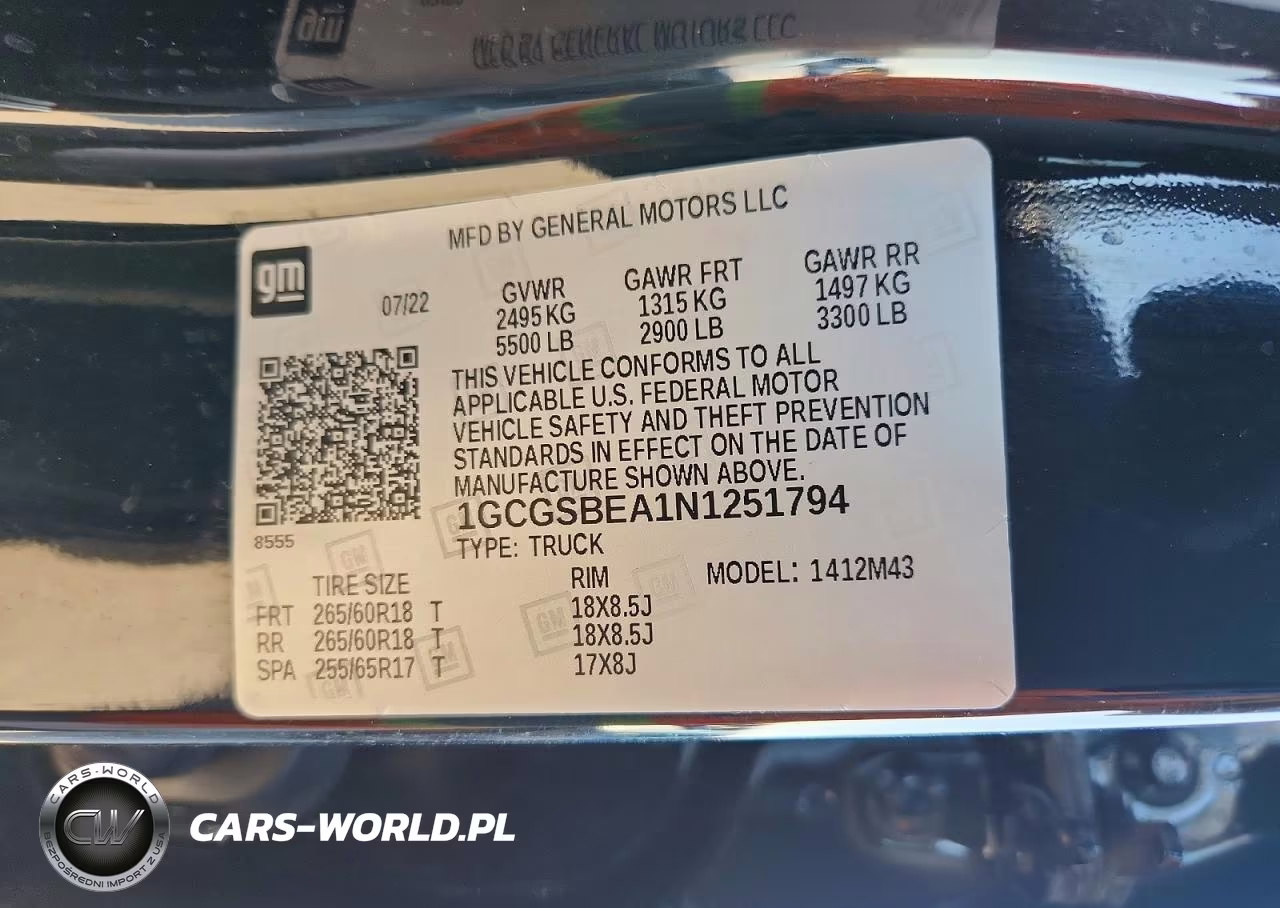 2022 Chevrolet Colorado VIN:1GCGSBEA1N1251794 - 12