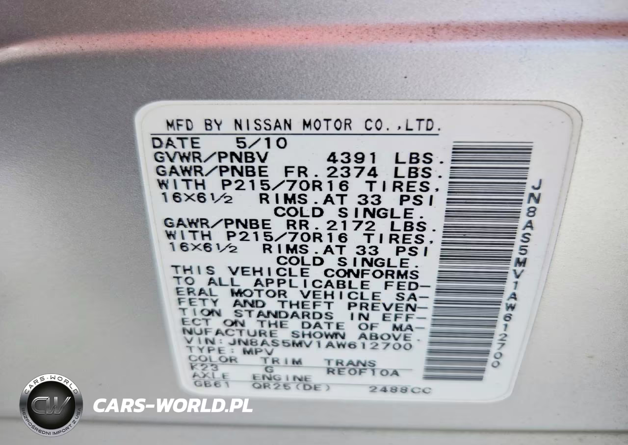 2010 Nissan Rogue S VIN:JN8AS5MV1AW612700 - 13