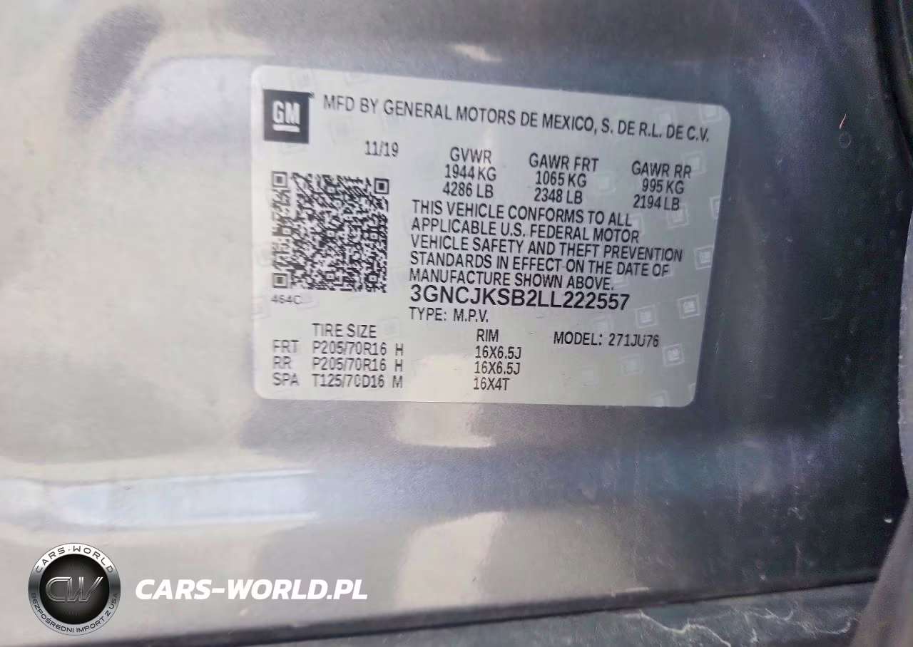 2020 Chevrolet Trax Ls VIN:3GNCJKSB2LL222557 - 13