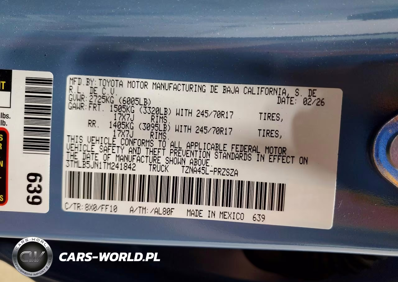 2026 Toyota Tacoma Sr5 VIN:3TMLB5JN1TM241842 - 13