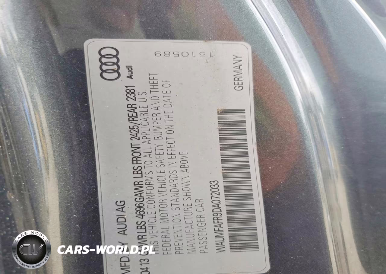 2013 Audi A5 Premium VIN:WAUMFAFR9DA072033 - 13