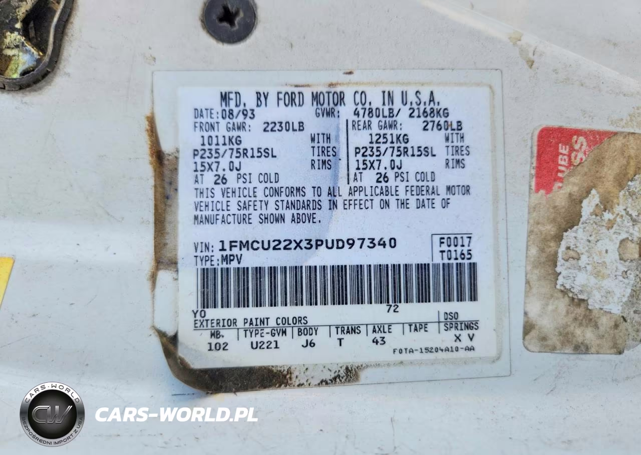 1993 Ford Explorer VIN:1FMCU22X3PUD97340 - 13