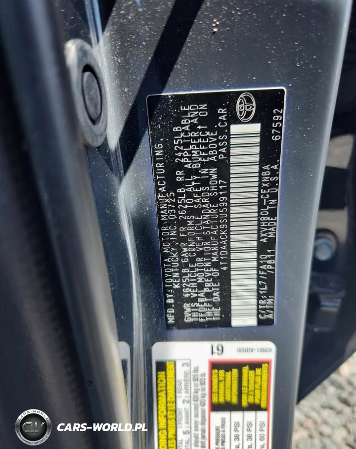 2025 Toyota Camry Le VIN:4T1DAACK9SU599117 - 13