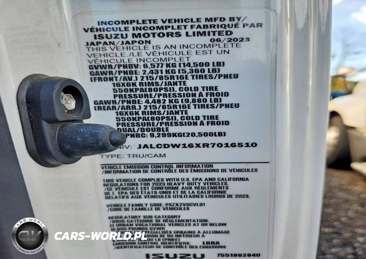 2024 Chevrolet 4500Hd Box Truck VIN:JALCDW16XR7016510 - 14