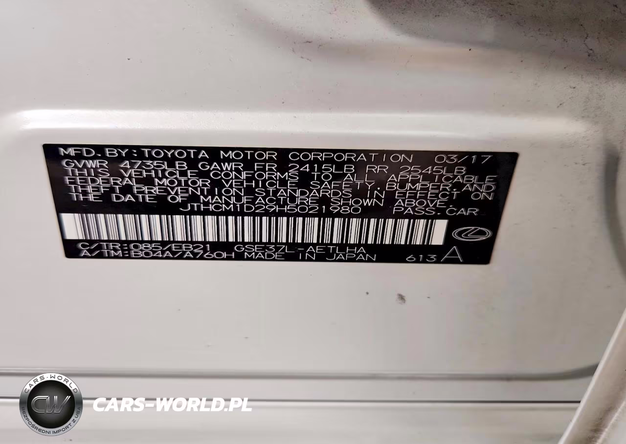 2017 Lexus Is 300 VIN:JTHCM1D29H5021980 - 13