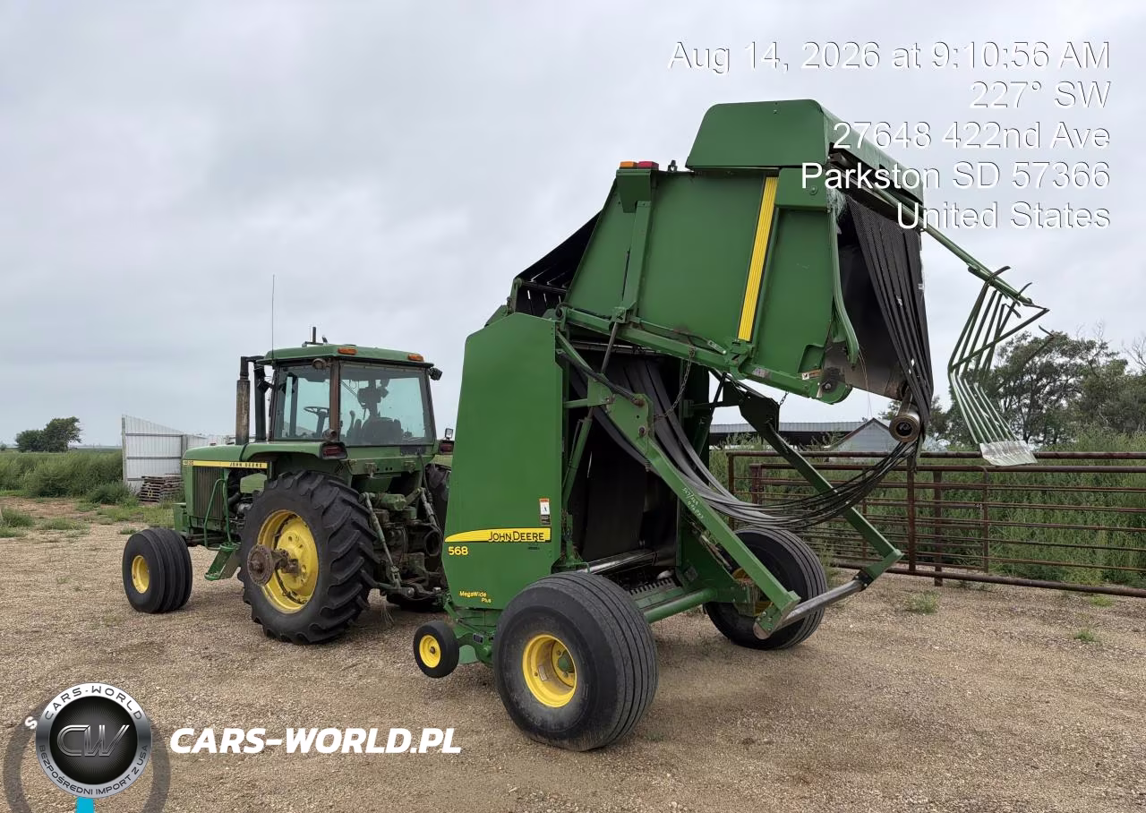2015 John Deere 568 Round Baler VIN:E00568X345244 - 2