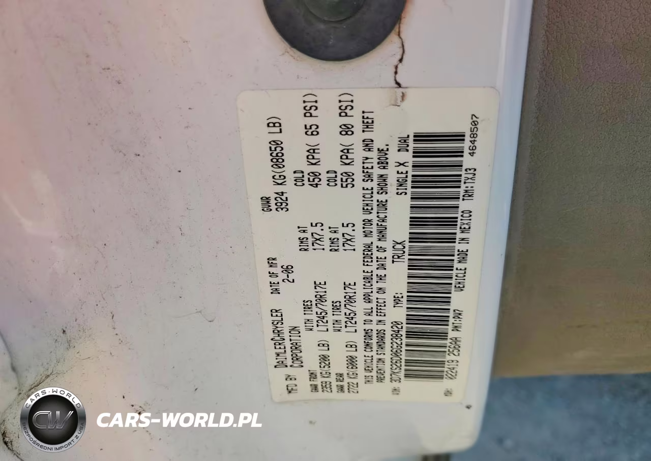 2006 Dodge Ram 2500 St VIN:3D7KS26D06G238420 - 12