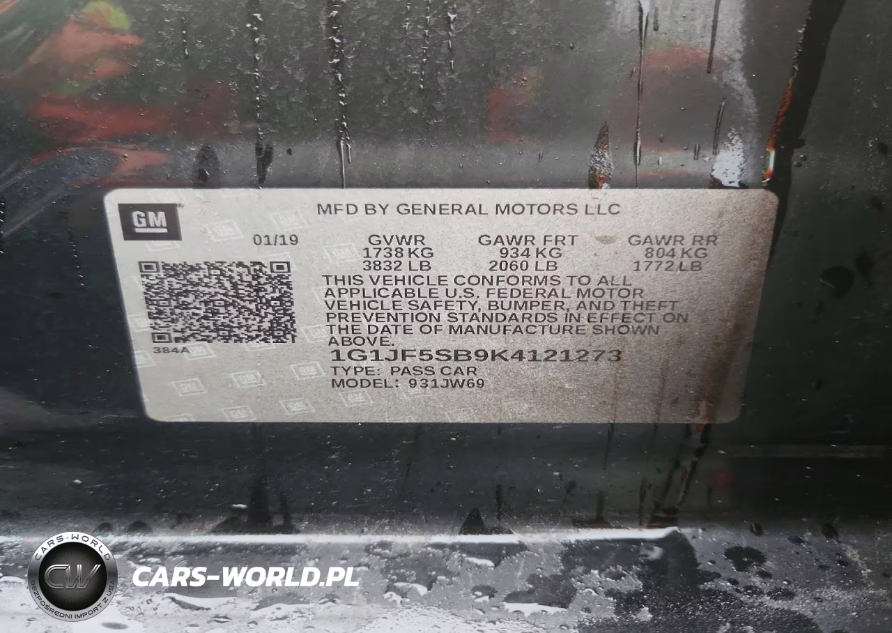 2019 Chevrolet Sonic Premier VIN:1G1JF5SB9K4121273 - 12