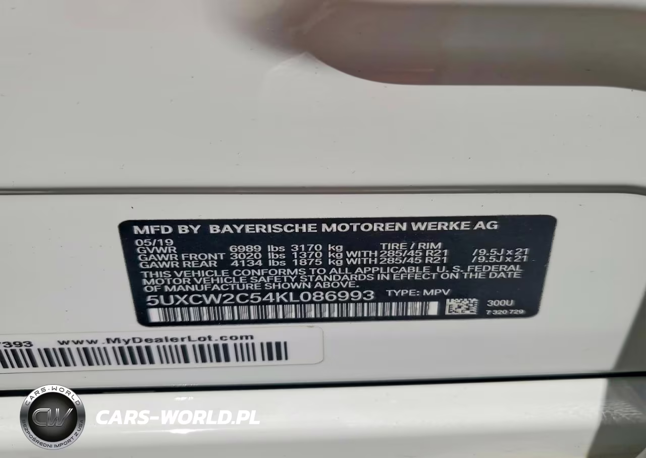2019 BMW X7 xDrive40I VIN:5UXCW2C54KL086993 - 13