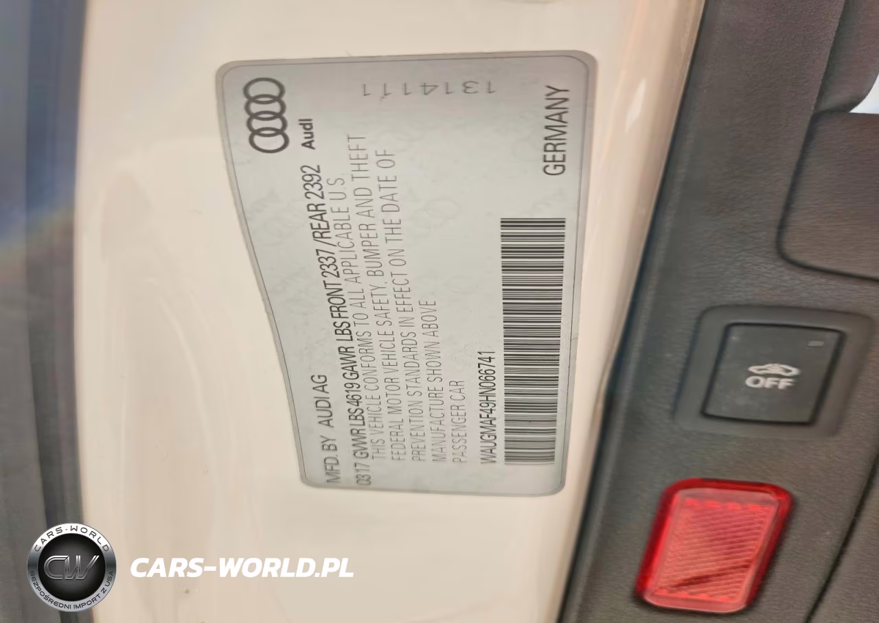 2017 Audi A4 Ultra Premium VIN:WAUGMAF49HN066741 - 12