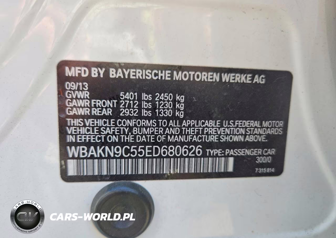2014 BMW 550 I VIN:WBAKN9C55ED680626 - 12