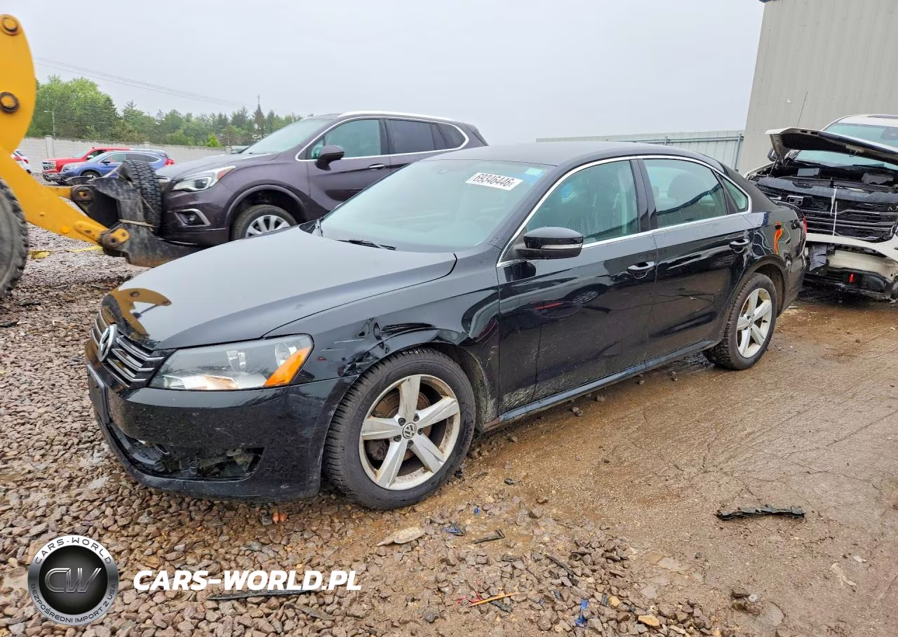 2013 Volkswagen Passat Se VIN:1VWBP7A37DC109501 - 1