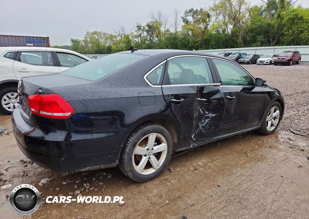 2013 Volkswagen Passat Se VIN:1VWBP7A37DC109501 - 3