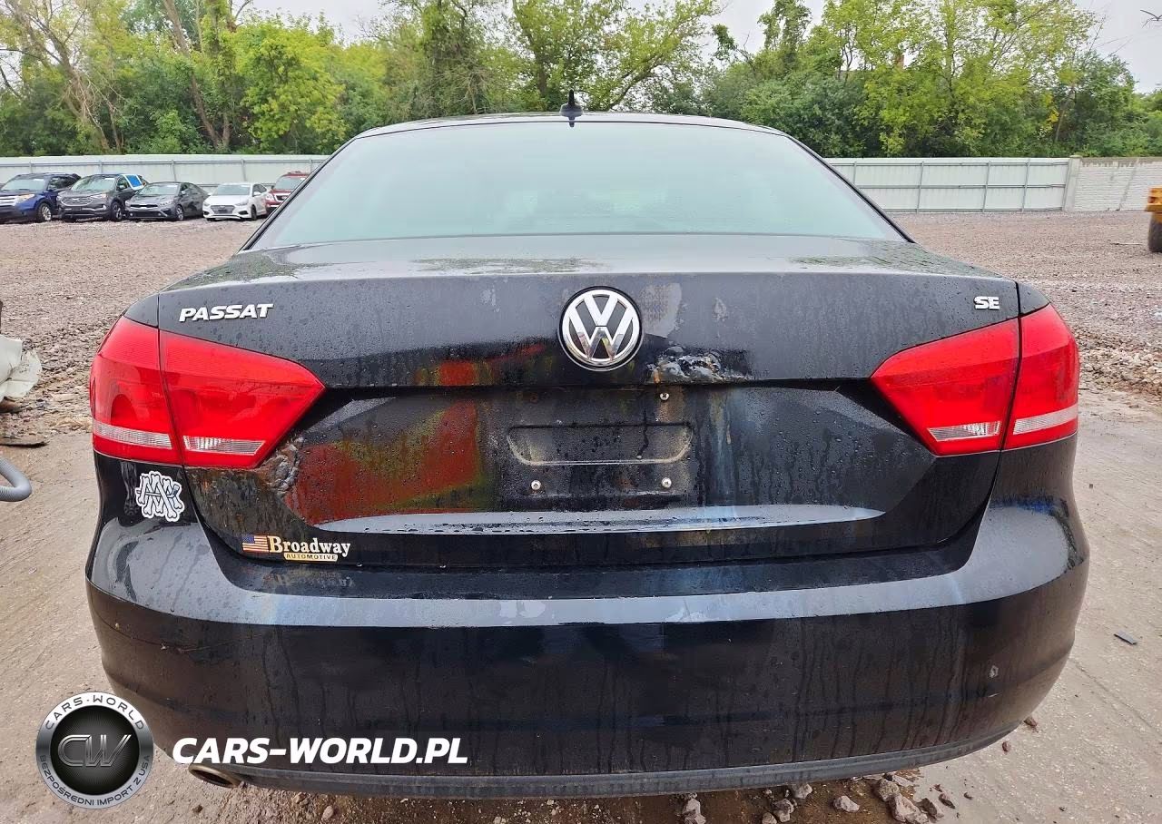 2013 Volkswagen Passat Se VIN:1VWBP7A37DC109501 - 6
