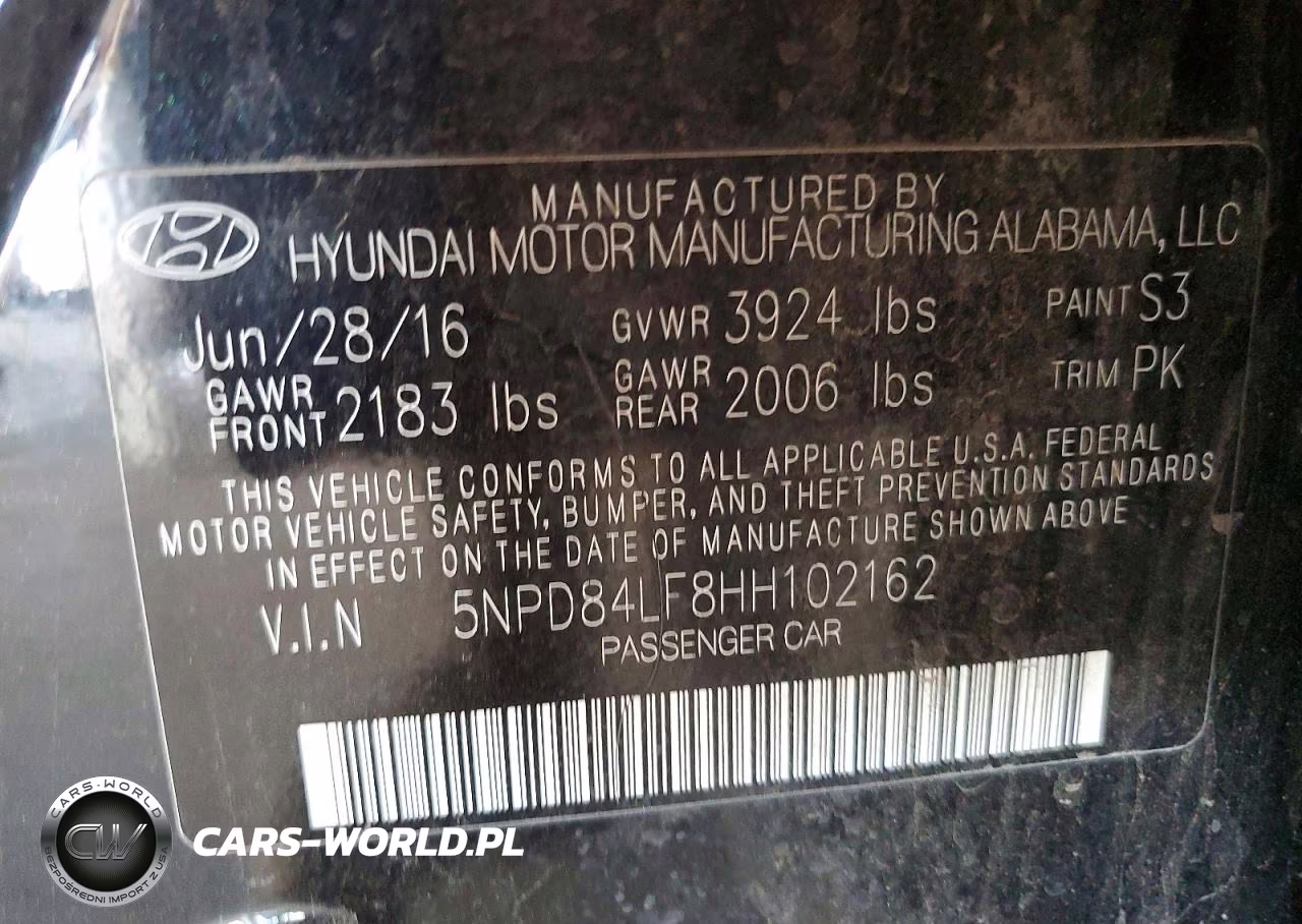 2017 Hyundai Elantra Se VIN:5NPD84LF8HH102162 - 12