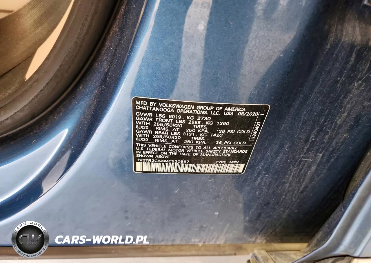 2021 Volkswagen Atlas Sel Premium VIN:1V2TR2CAXMC520597 - 14