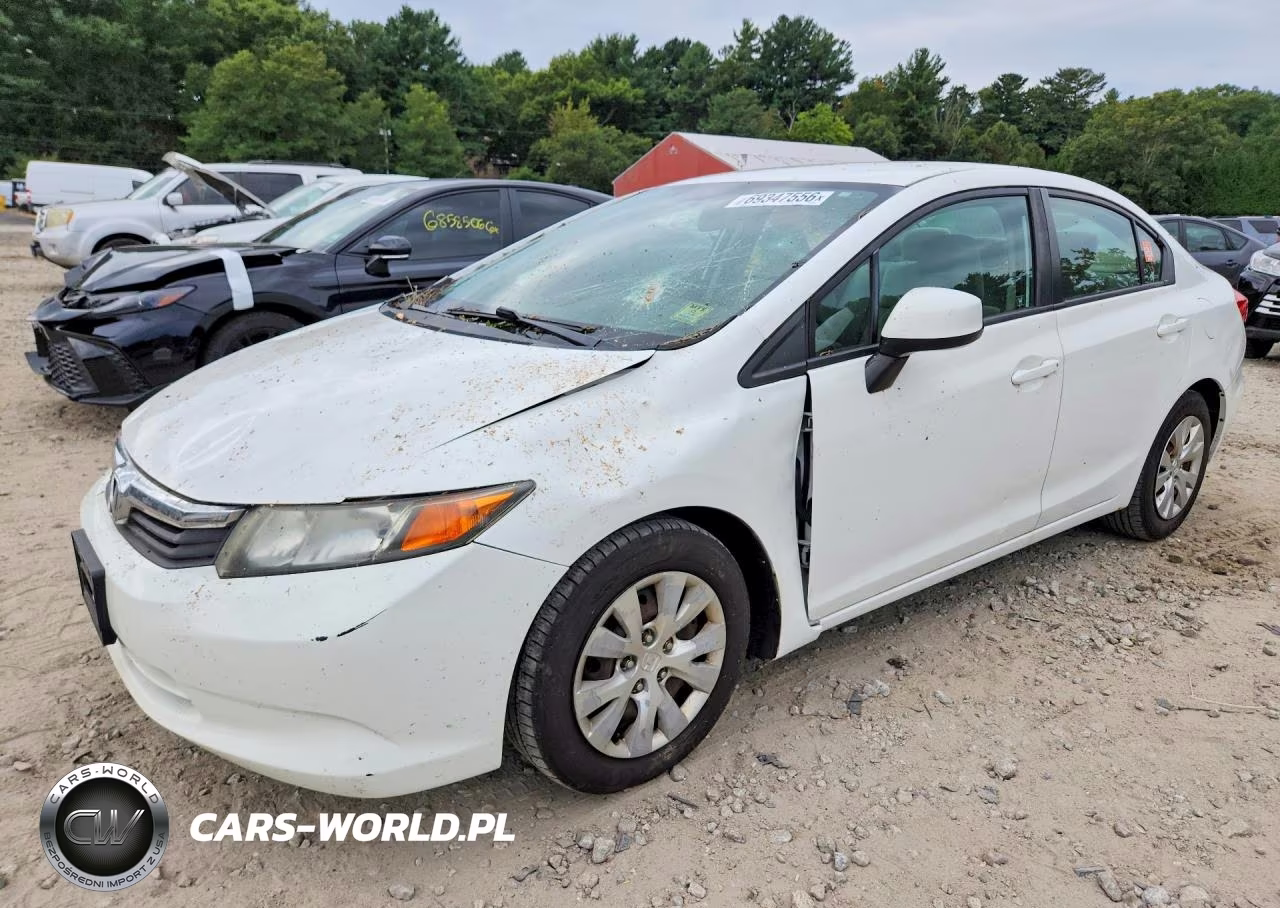 2012 Honda Civic Lx VIN:19XFB2F5XCE386652 - 1