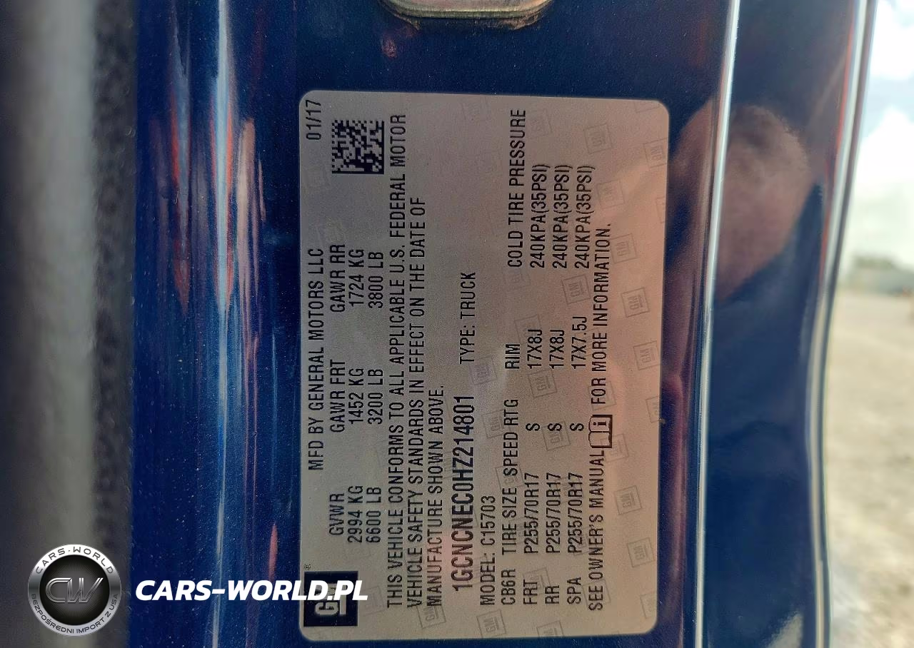 2017 Chevrolet Silverado C1500 VIN:1GCNCNEC0HZ214801 - 12