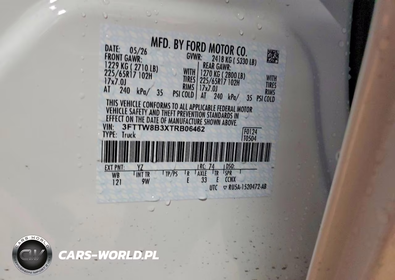 2026 Ford Maverick Xl VIN:3FTTW8B3XTRB06462 - 12