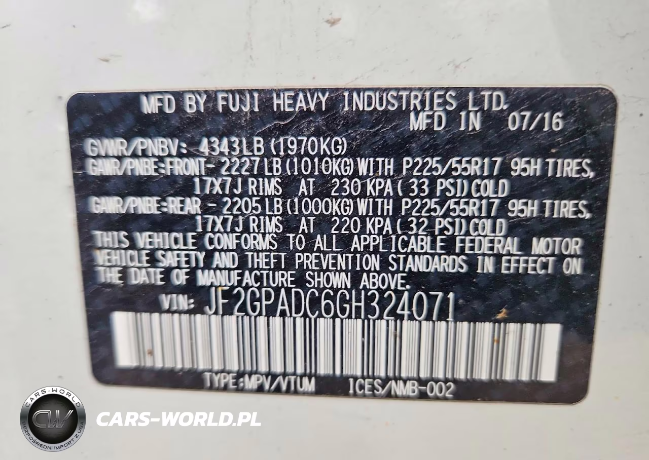 2016 Subaru Crosstrek Premium VIN:JF2GPADC6GH324071 - 13