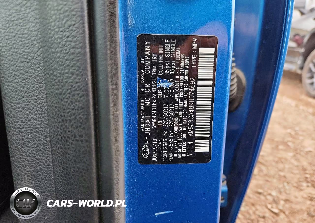 2019 Hyundai Tucson Value VIN:KM8J3CA48KU074692 - 14