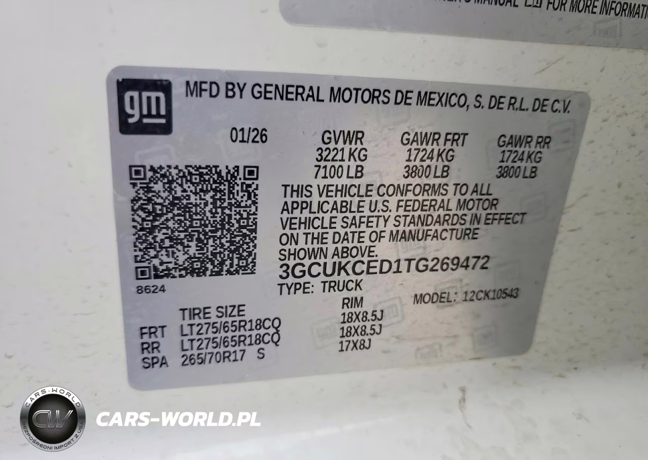 2026 Chevrolet Silverado K1500 Trail Boss Custom VIN:3GCUKCED1TG269472 - 12