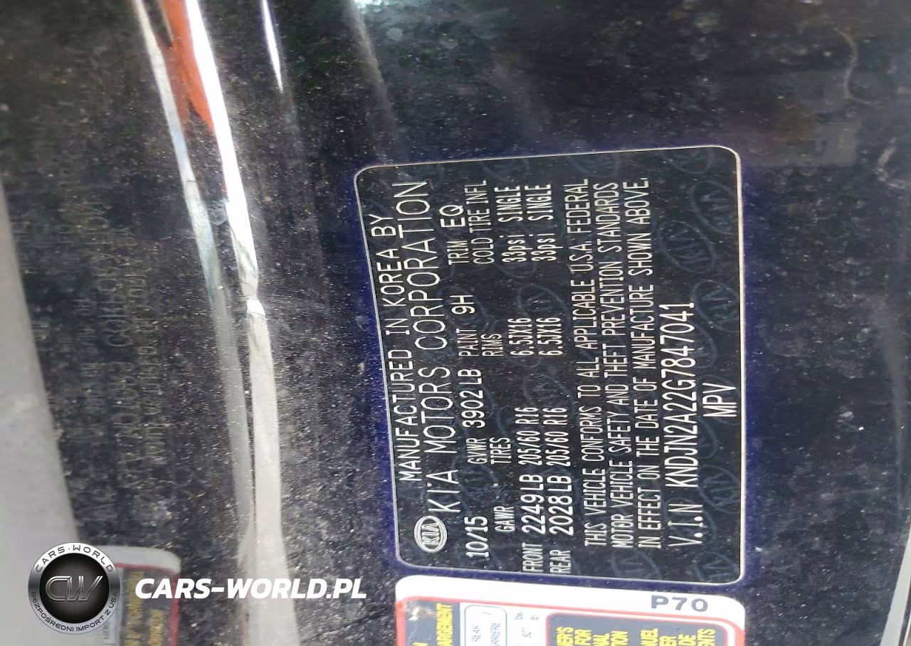 2016 Kia Soul Base VIN:KNDJN2A22G7847041 - 12